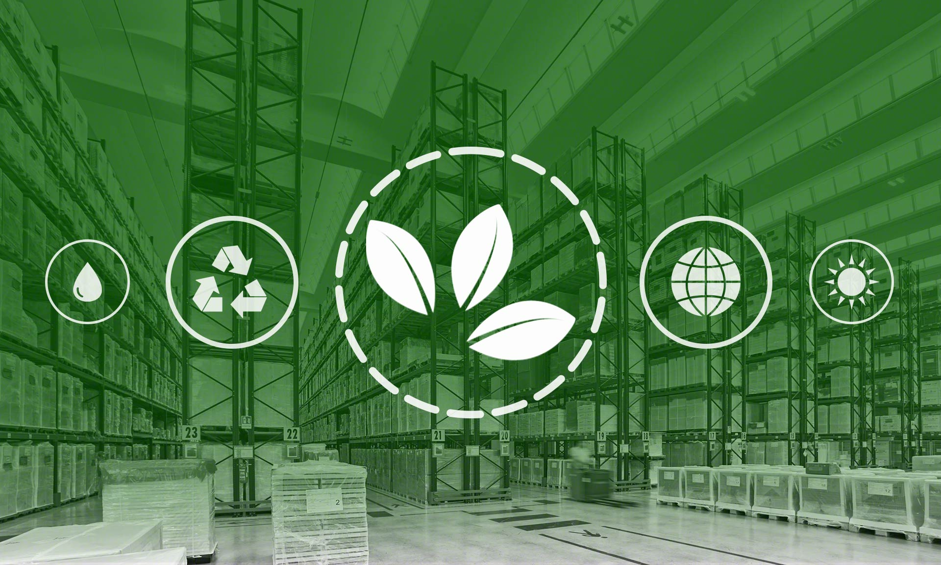 Un almacén sostenible es una instalación donde se intenta minimizar el impacto medioambiental