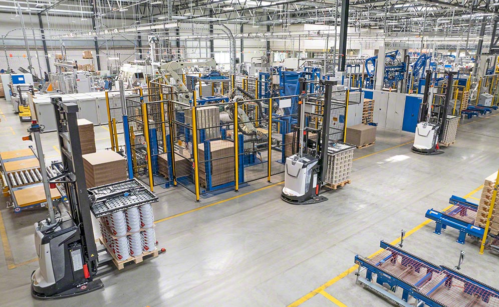 Almacén automático de materias primas de Blechwarenfabrik en Limburg (Alemania)